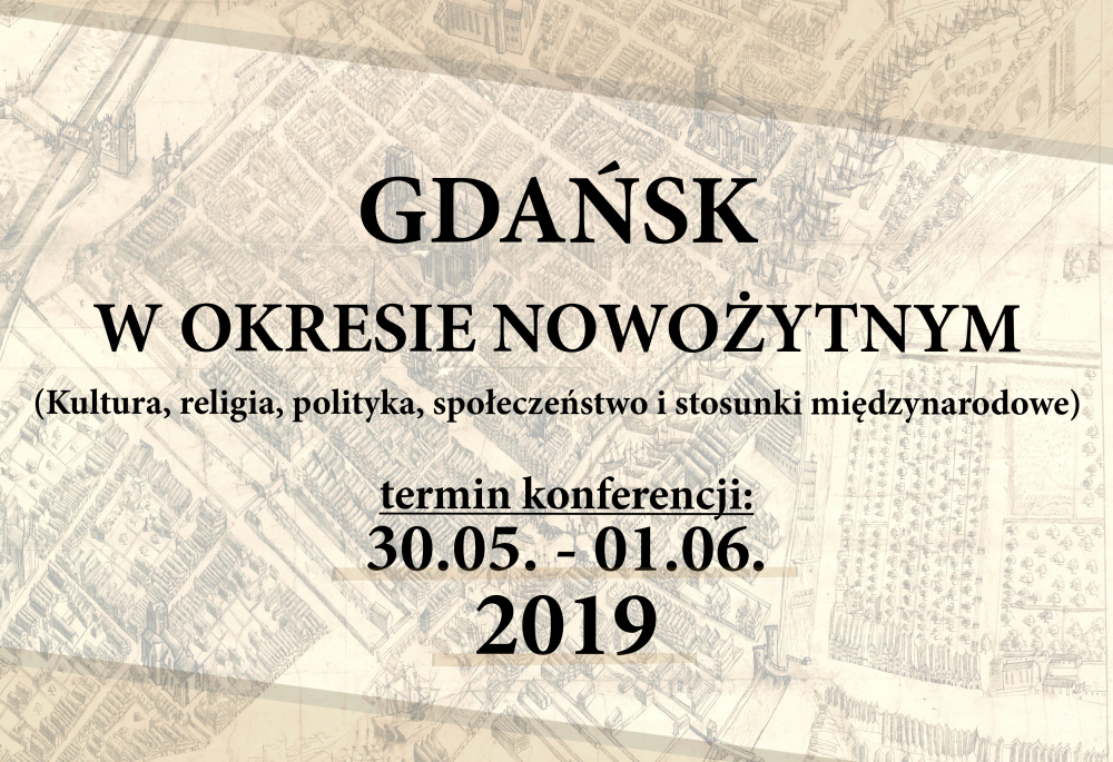 Plakat konferencji Gdańsk w okresie nowożytnym