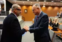 Medal Bene merito et merenti dla Prof. Johna Dunna z Valdosta State University / USA