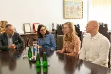 Wręczenie dyplomów w konkursie podcastów zorganizowanym dla studentów Wydziału Historycznego i Wydziału Filologicznego UG