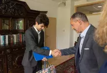 Wręczenie dyplomów w konkursie podcastów zorganizowanym dla studentów Wydziału Historycznego i Wydziału Filologicznego UG
