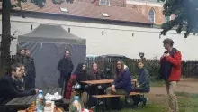 Profesor Tarzycjusz Buliński przemawia
