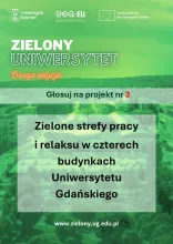 projekt nr 3 - Zielone strefy pracy i relaksu w czterech budynkach Uniwersytetu Gdańskiego