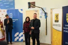 żona Profesora Barbara Samp i syn Christian Samp