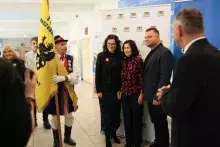 Prezydent Gdańska Aleksandra Dulkiewicz i żona Profesora Barbara Samp i syn Christian Samp