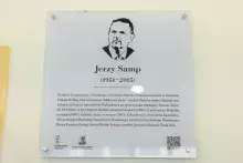 Uroczyste nadanie imienia Profesora Jerzego Sampa jednej z auli w budynku Wydziału Filologicznego i Wydziału Historycznego Uniwersytetu Gdańskiego
