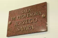 Uroczyste nadanie imienia Profesora Jerzego Sampa jednej z auli w budynku Wydziału Filologicznego i Wydziału Historycznego Uniwersytetu Gdańskiego