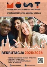 Rekrutacja do programu mobilności studentów i doktorantów MOST plakat