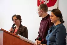 wykład prof. Nataliji Swynarenko z Charkowskiego Narodowego Uniwersytetu Ekonomicznego im. Siemiona Kuzniecowa w Ukrainie