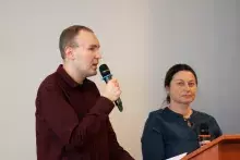 wykład prof. Nataliji Swynarenko z Charkowskiego Narodowego Uniwersytetu Ekonomicznego im. Siemiona Kuzniecowa w Ukrainie