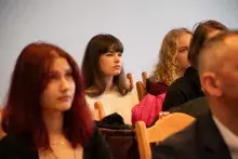 wykład prof. Nataliji Swynarenko z Charkowskiego Narodowego Uniwersytetu Ekonomicznego im. Siemiona Kuzniecowa w Ukrainie