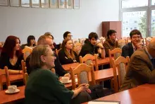 wykład prof. Nataliji Swynarenko z Charkowskiego Narodowego Uniwersytetu Ekonomicznego im. Siemiona Kuzniecowa w Ukrainie