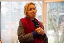 wykład prof. Nataliji Swynarenko z Charkowskiego Narodowego Uniwersytetu Ekonomicznego im. Siemiona Kuzniecowa w Ukrainie