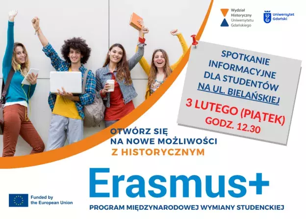 Spotkanie informacyjne dot. programu Erasmus+ dla studentów Wydziału Historycznego -