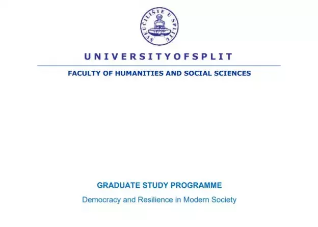 Nowy kierunek studiów magisterskich na Uniwersytecie w Splicie: Democracy and Resilience in Modern…