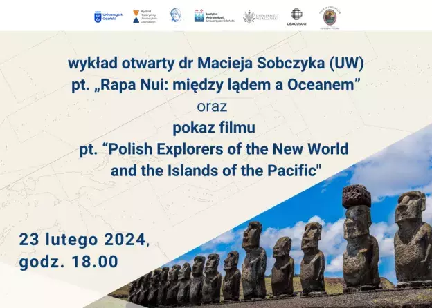 „Rapa Nui: między lądem a Oceanem” - wykład otwarty dr. Macieja Sobczyka z Uniwersytetu…