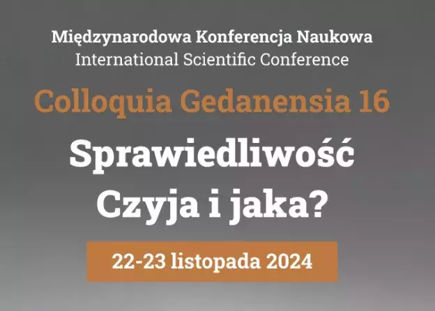Międzynarodowa konferencja naukowa w ramach cyklu COLLOQUIA GEDANENSIA