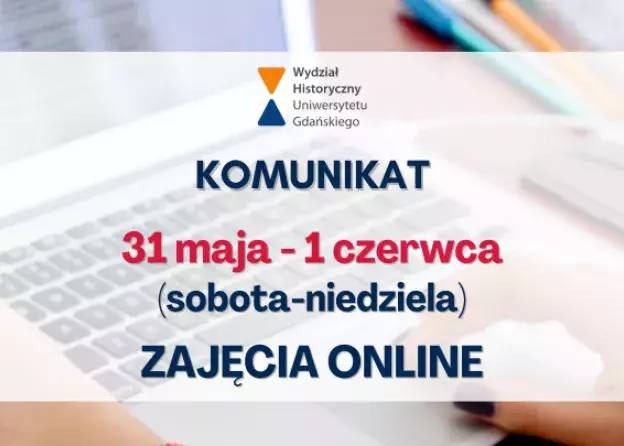 Komunikat - zajęcia online na studiach…