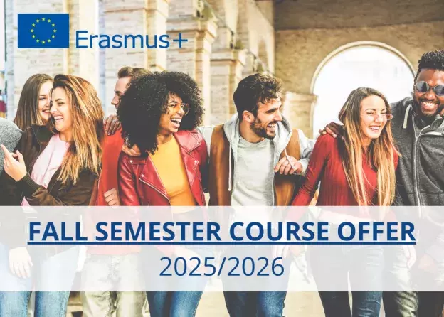Current Course Offer (Erasmus+) with schedule - Fall semester 2025/2026