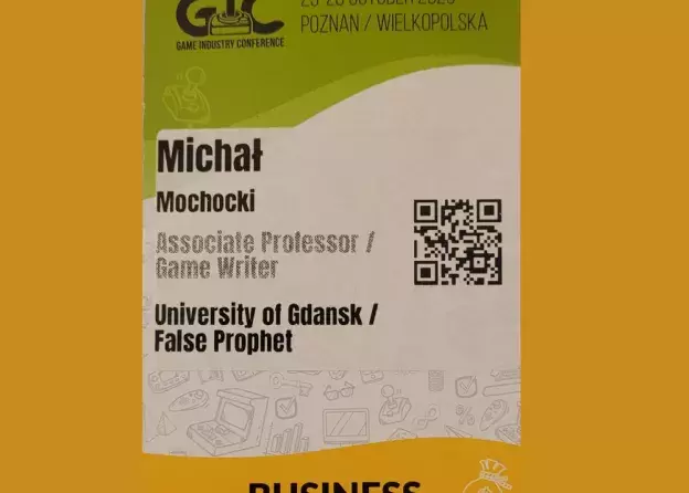 Dr hab. Michał Mochocki, prof. UG na Game…