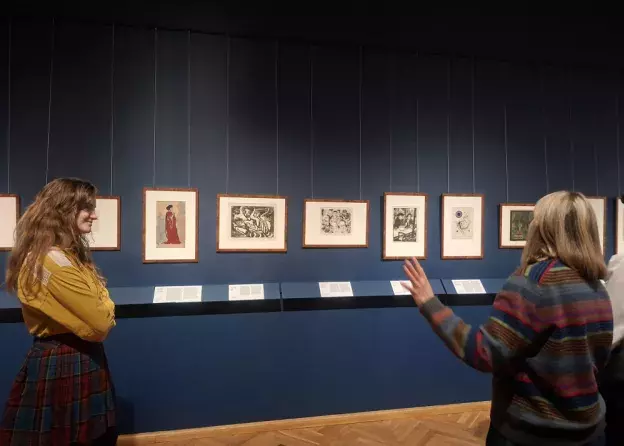 Zajęcia na wystawie "Osiem i pół tygodnia. Awangarda" w Muzeum Narodowym w Gdańsku