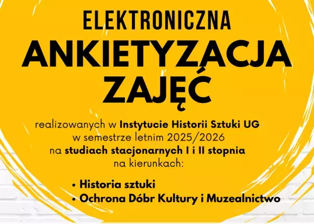 Ankietyzacja zajęć w Instytucie Historii Sztuki UG