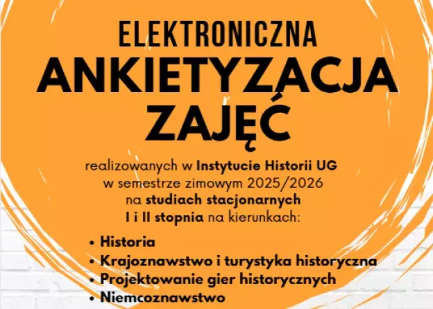 Ankietyzacja zajęć w Instytucie Historii UG