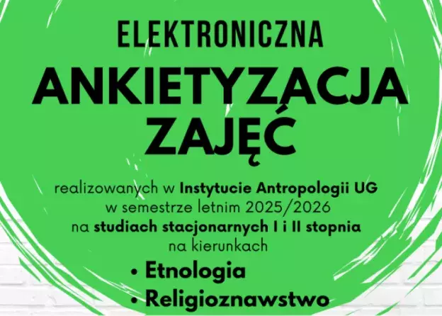 Ankietyzacja zajęć w Instytucie Antropologii UG