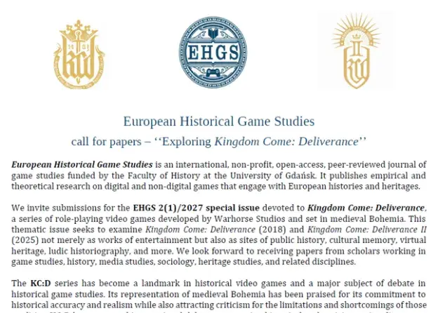 Ruszył nowy nabór tekstów do European Historical…