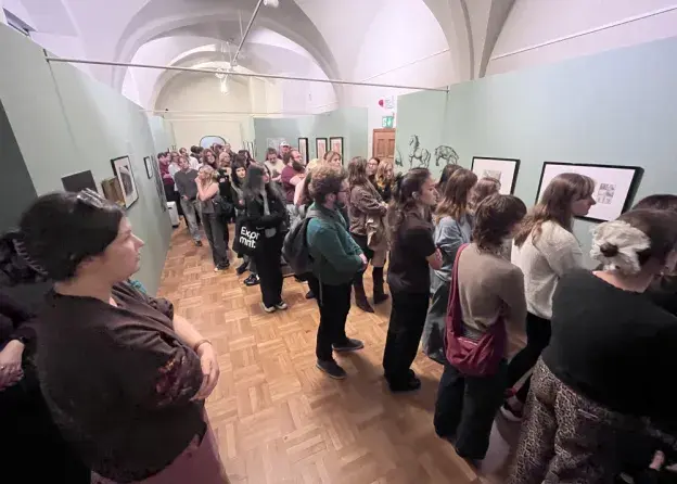 Zajęcia na wystawie "Całe życie rysowałem życie: w 300. lecie urodzin Daniela Chodowieckiego"