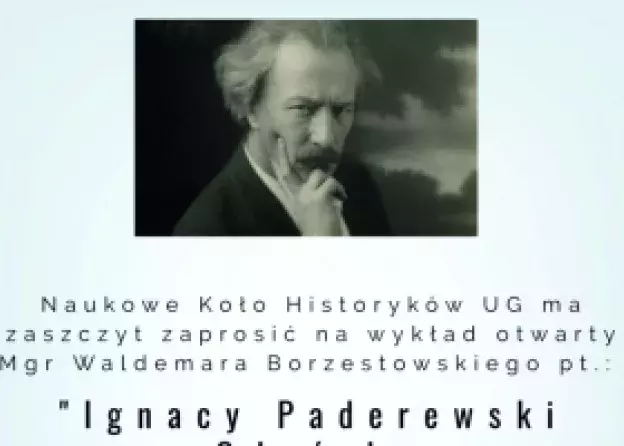 "Ignacy Paderewski w Gdańsku, grudzień 1918 r." - wykład otwarty