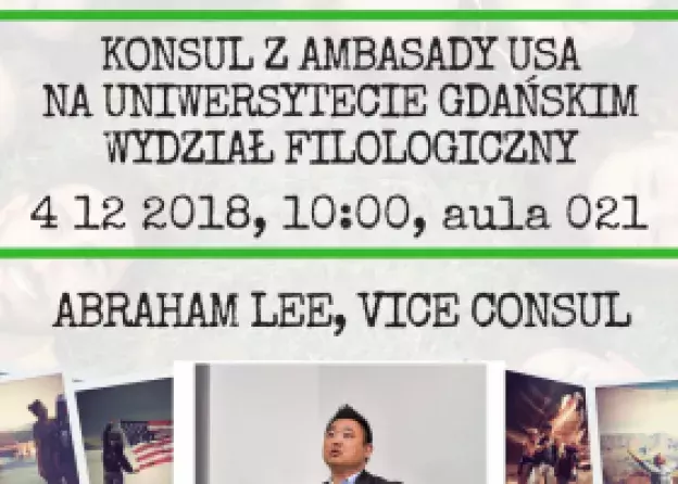 Konsul z Ambasady USA na Uniwersytecie Gdańskim