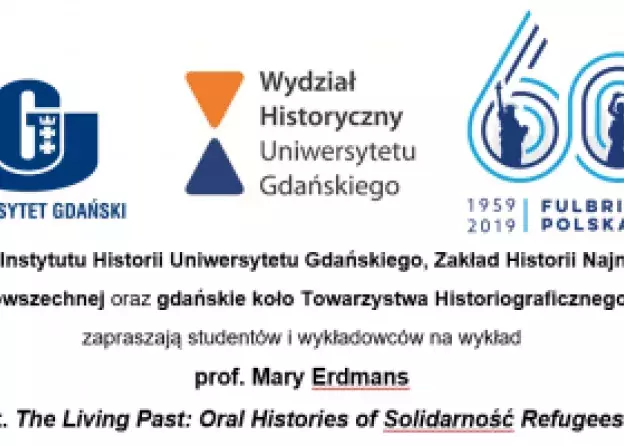 Wykład otwarty: "The Living Past: Oral Histories of Solidarność Refugees" - prof. Mary…