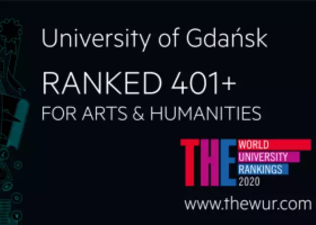 Uniwersytet Gdański 401+ w dziedzinowym rankingu Times Higher Education World University Rankings…