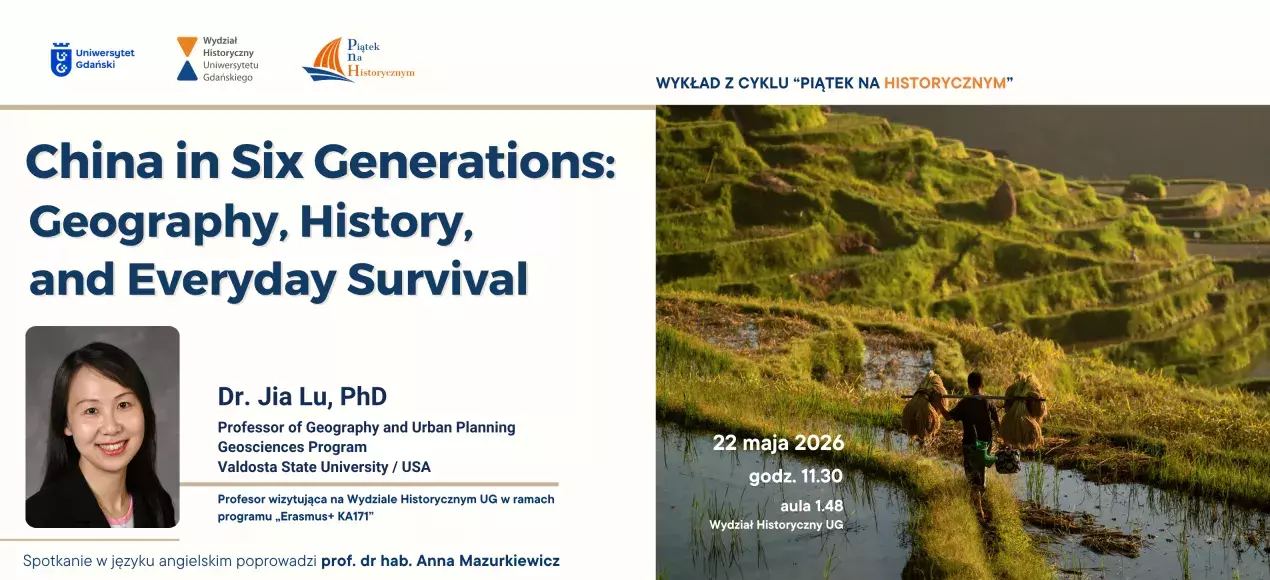 Dr. Jia Lu, PhD z Valdosta State Univeristy podczas kolejnego ""Piątku na Historycznym"